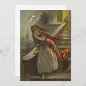 Invitation Cendrillon vintage, Contes Fairiques Victoriennes (Devant / Derrière)