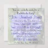 Invitation - Centaurée bleue bouton d'ami (Dos)