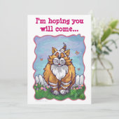 Invitation Centre de la fête du chat Ginger (Debout devant)