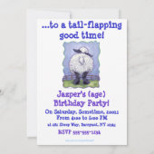 Invitation Centre de partie de moutons (Dos)