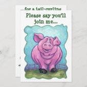 Invitation Centre de partie de porc (Devant / Derrière)