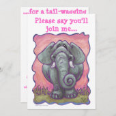 Invitation Centre du parti des éléphants (Devant / Derrière)