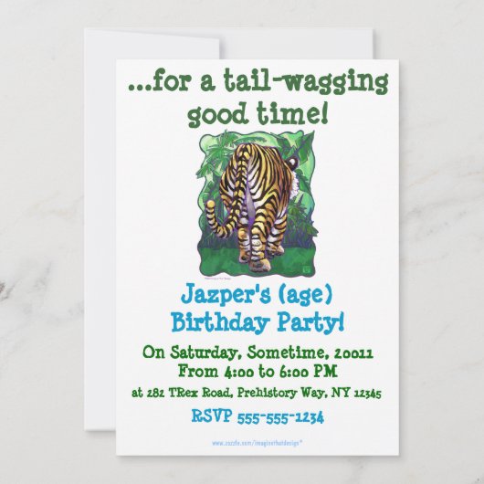 Invitation Centre du Tiger (Dos)