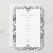 Invitation Céramique gris dentelle (Dos)