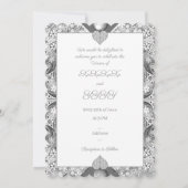 Invitation Céramique gris dentelle (Dos)