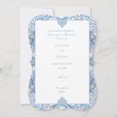 Invitation Céramique Lace Bleu clair (Dos)