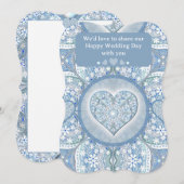 Invitation Céramique Lace Bleu clair (Devant / Derrière)