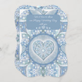 Invitation Céramique Lace Bleu clair (Devant / Derrière)