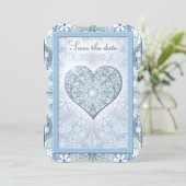 Invitation Céramique Lace Bleu clair (Debout devant)