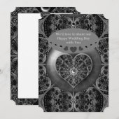 Invitation Céramique noir (Devant / Derrière)