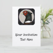 Invitation Cercle de faisan Ringneck (Debout devant)