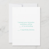 Invitation Cercle de Fleur de Lis (Dos)