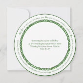 Invitation Cercle de noeuds celtique et bénédiction des Maria (Dos)