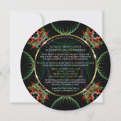 Invitation Cercle de Nouvelle Lune Céleste Pentacle Doré (Dos)