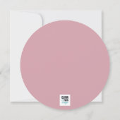 Invitation Cercle de Parties scintillant rose (Dos)