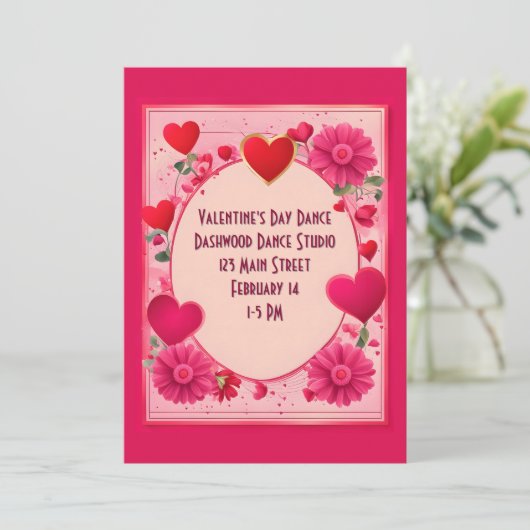 Invitation Cercle des Coeurs Danse de la Saint-Valentin (Debout devant)