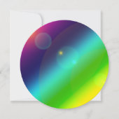 Invitation cercle d'invitation arc-en-ciel (Devant)