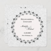 Invitation Cercle double de Fleur de Lis (Devant / Derrière)