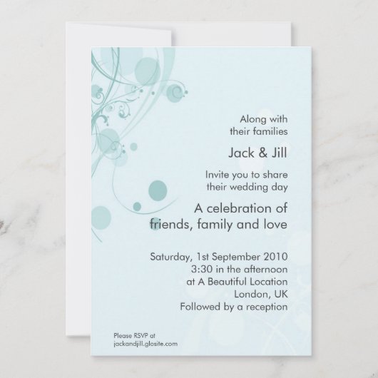 Invitation Cercle et Tourbillon (bleu) 5x7 (Devant)