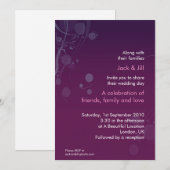 Invitation Cercle et Tourbillon (violet) (Devant / Derrière)