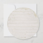 Invitation Cercle rond Cactus Feuille de couronne Succulent R (Dos)