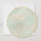 Invitation Cercle vert et or (Dos)