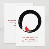 Invitation Cercle zen avec Cardinal de Noël (Devant / Derrière)
