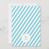 Invitation Cercles Bleus Étincelles Noël Arbre de Noël Fête (Dos)