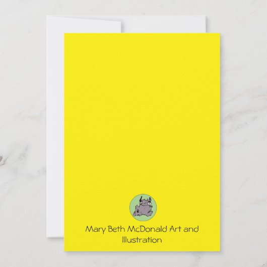 Invitation Cercles colorés funky rétro (Dos)