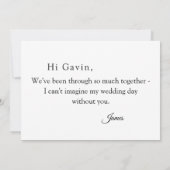 Invitation Cercles Confetti Rose Groomsman (Dos)