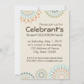 Invitation Cercles et points (Brown) (Dos)