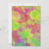 Invitation Cercles funky Art moderne Abstrait (Dos)