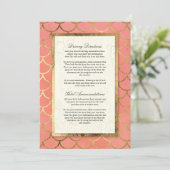 Invitation Cercles géométriques à coquilles en escalier Art D (Debout devant)