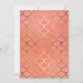 Invitation Cercles géométriques à coquilles en escalier Art D (Dos)