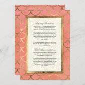 Invitation Cercles géométriques à coquilles en escalier Art D (Devant / Derrière)