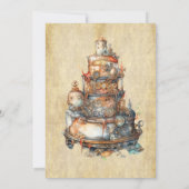 Invitation Cercles modernes Steampunk Minimaliste (Dos)