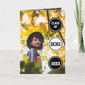 Invitation Cercles noirs - Diplôme photo (Devant)