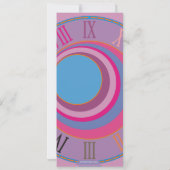 Invitation Cercles tourbillonnants en forme de poule sur mesu (Dos)