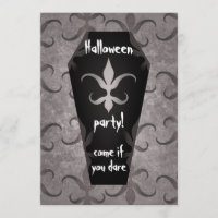 Cercueil gothique fête d'Halloween