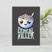 Invitation Cereal Killer Petit Déjeuner Pun (Debout devant)