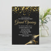 Invitation Cérémonie Chic Grand Ouverture De Coupe Du Ruban (Debout devant)