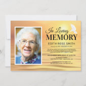 Invitation Cérémonie commémorative de l'océan | Photo en souv (Devant)