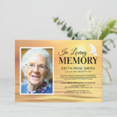 Invitation Cérémonie commémorative de l'océan | Photo en souv (Debout devant)