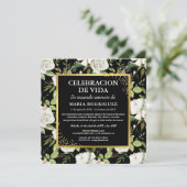 Invitation Cérémonie commémorative espagnole | Funérailles ph (Debout devant)