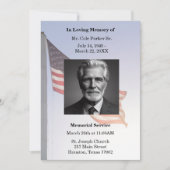 Invitation Cérémonie commémorative militaire américaine du dr (Devant)