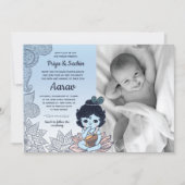 Invitation Cérémonie de baptême du bébé Namkaran (Devant)