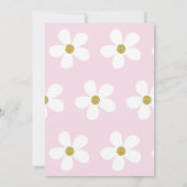 Invitation Cérémonie de baptême Hébreu Fille Rose (Dos)