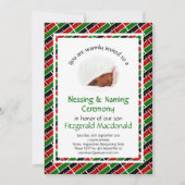 Invitation CÉRÉMONIE DE BÉNÉDICTION DU NOM | Drapeau du Kenya (Devant)