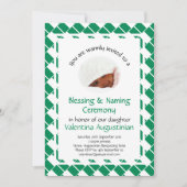 Invitation CÉRÉMONIE DE BÉNÉDICTION DU NOM | Nigeria Drapeau  (Devant)