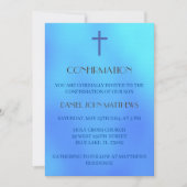 Invitation Cérémonie de confirmation de Croix Bleue (Devant)